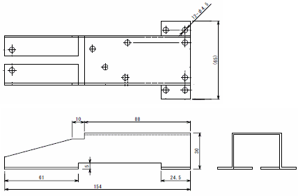 アルミブランケットC A5052P t1.5 の概略図面