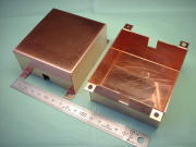 銅ケース・銅箱 タフピッチ銅板 C1100P t1.0｜企業様向け精密板金加工部品写真